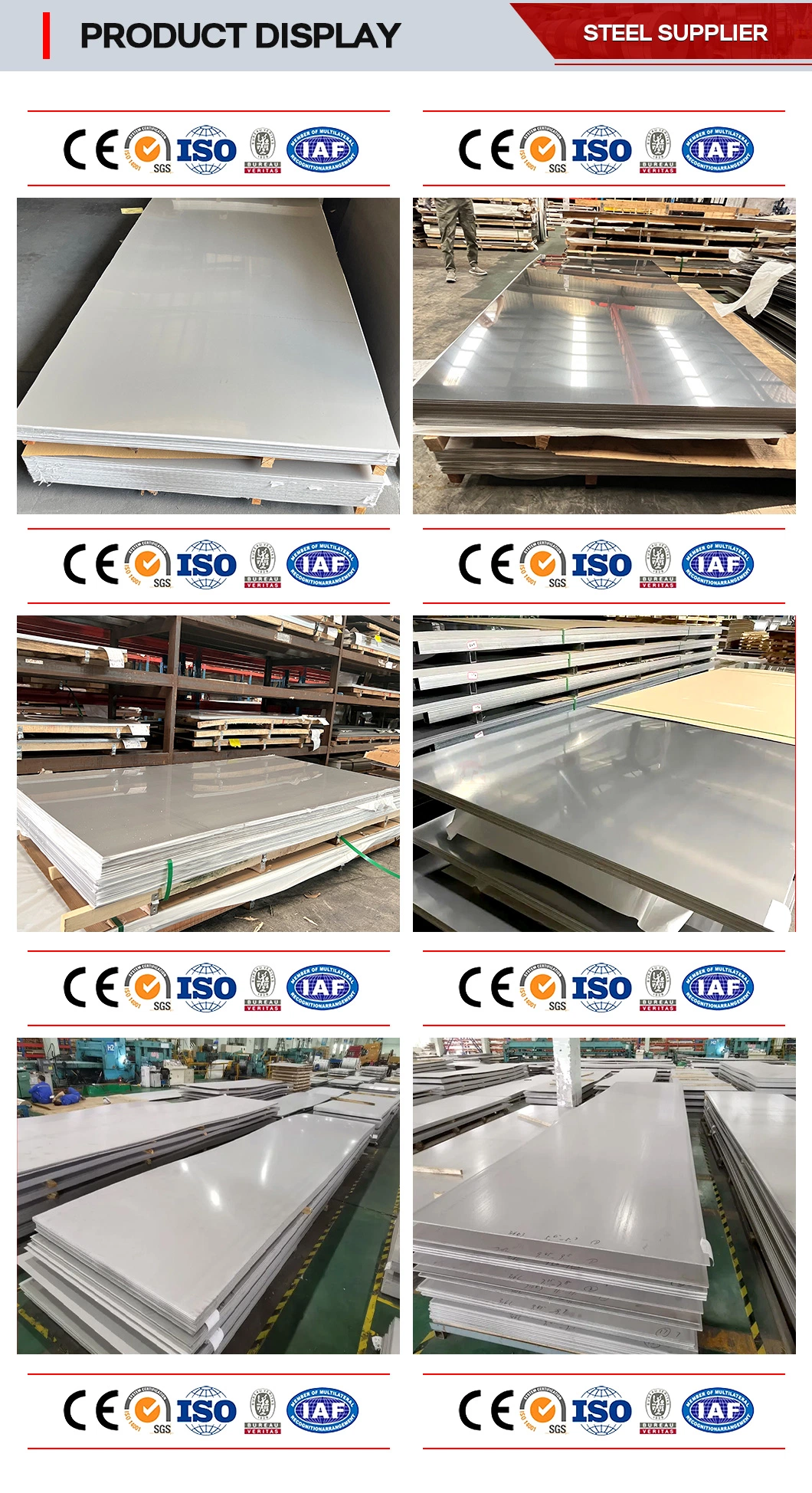 201 202 210 304 316 430 ASTM Stainless Steel Plate/ Checker Stainless Steel Plate with Competitive Price Low Price
